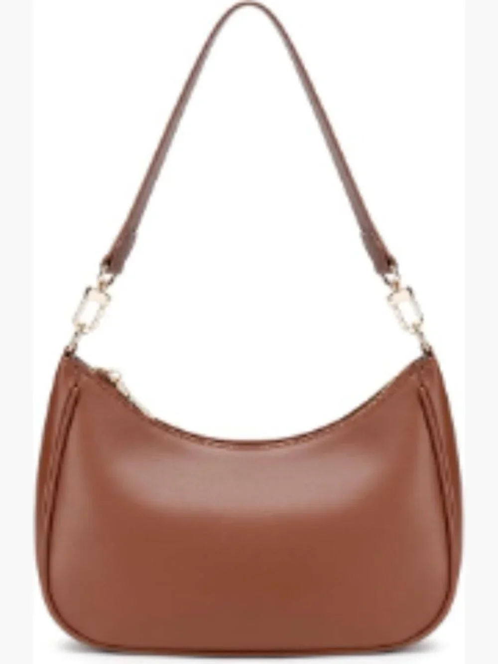 PU Leather Hobo Shoulder Bag for Women, Cute Tote Handbag with Zipper Closure